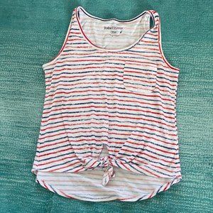 Rebellious One Striped Tank Top
